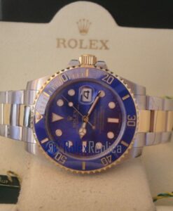 rolex replica submariner acciaio oro blue dial orologio replica copia imitazione