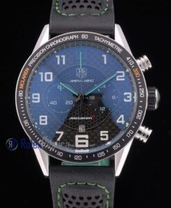 Tag-heuer replica gran carrera mclaren chrono strip rubber imitazione copia