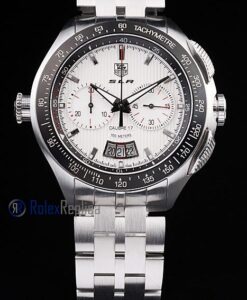 Tag-heuer replica carrera calibre 17 slr chrono acciaio white dial imitazione copia