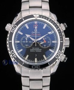 Omega replica seamaster co-axial chrono acciaio black imitazione copia