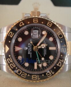 rolex replica GMT master II acciaio oro ceramica black dial orologio replica
