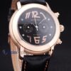 audemars piguet replica chrono tourbillon rose gold black strip leather imitazione copia