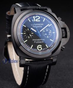 Panerai replica luminor regatta flyback pro-hunter strip leather imitazione copia