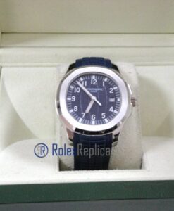 patek philippe replica acciaio aquanaut blue dial strip rubber orologio imitazione